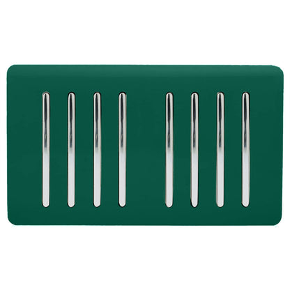 Trendi Switch 8 Gang 1 or 2 Way Light Switch in Dark Forest Green