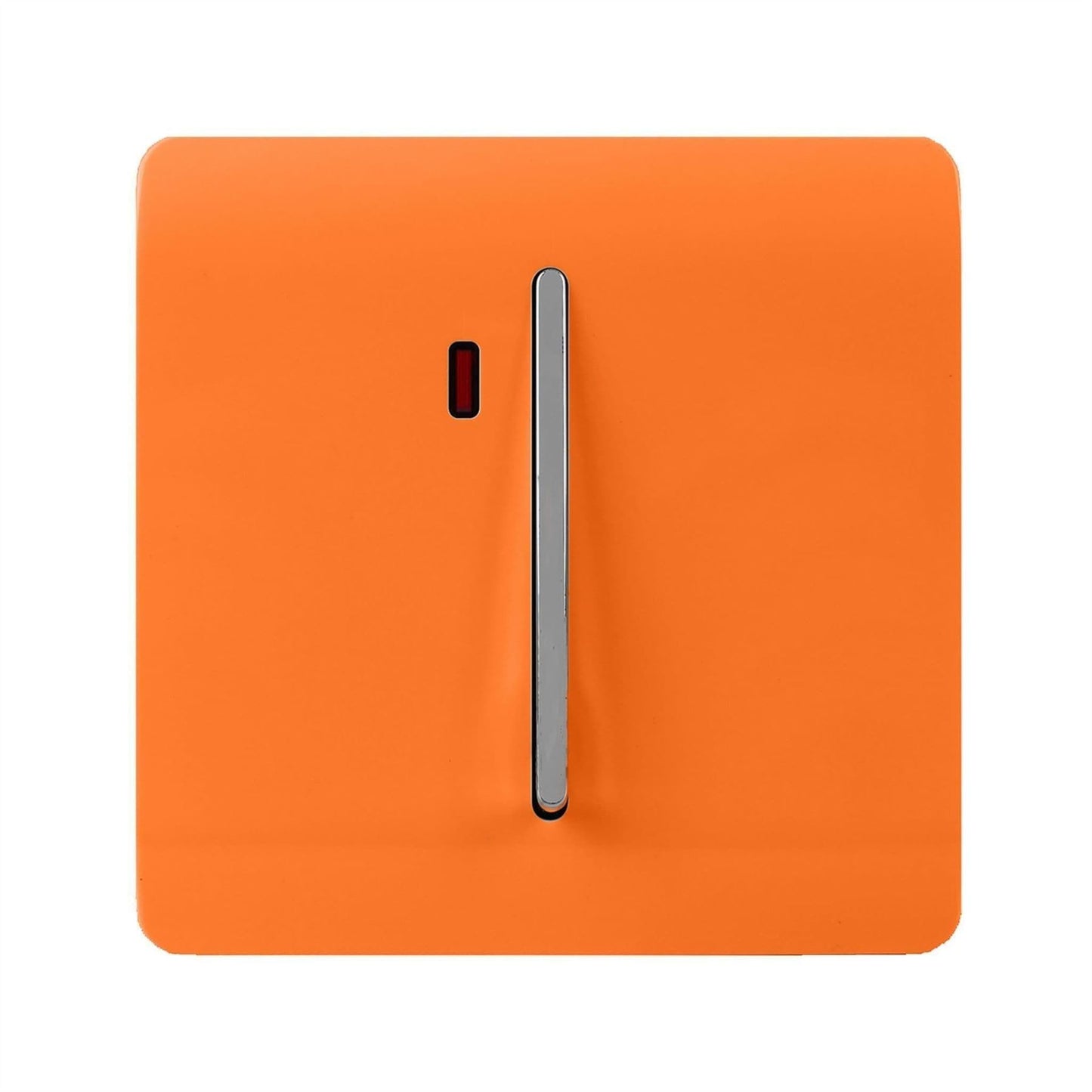 Trendi Switch 1 Gang Spare Faceplate For Modern Designer Heavy Duty Switch in Sunset Orange