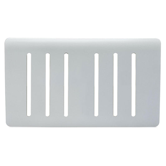 Trendi Switch 6 Gang Spare Faceplate for Modern Designer Light Switch in Platinum Silver
