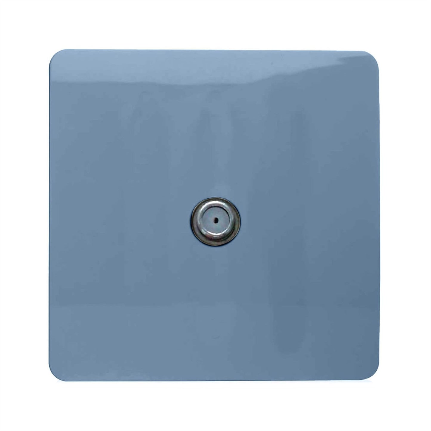 Trendi Switch 1 Gang Male F-Type Satellite Television Socketin Sky Blue