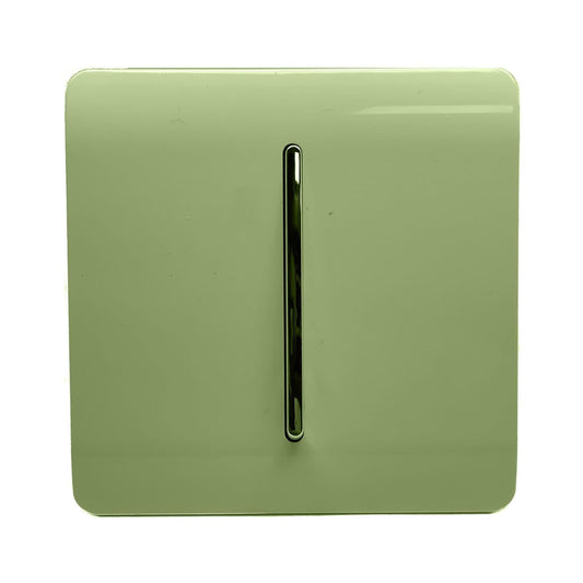 Trendi Switch 1 Gang Retractive Doorbell Switchin Moss Green