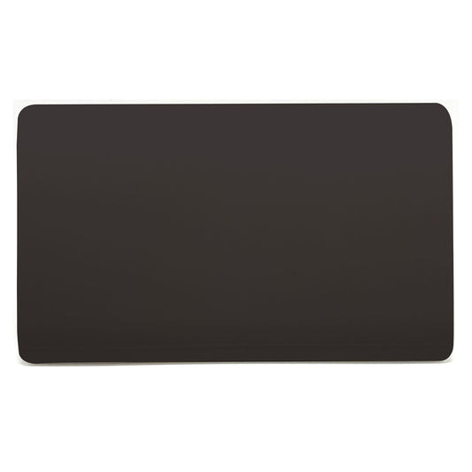 Trendi Switch Double Spare Faceplate For Modern Designer Blanking Plate in Dark Mocha Brown