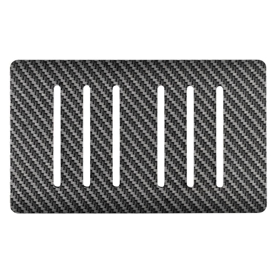 Trendi Switch 6 Gang Spare Faceplate for Modern Designer Light Switch in Carbon Fibre