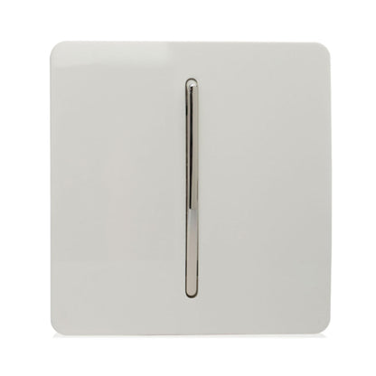 Trendi Switch 1 Gang 1 or 2 way Rocker Light Switch in Ice White
