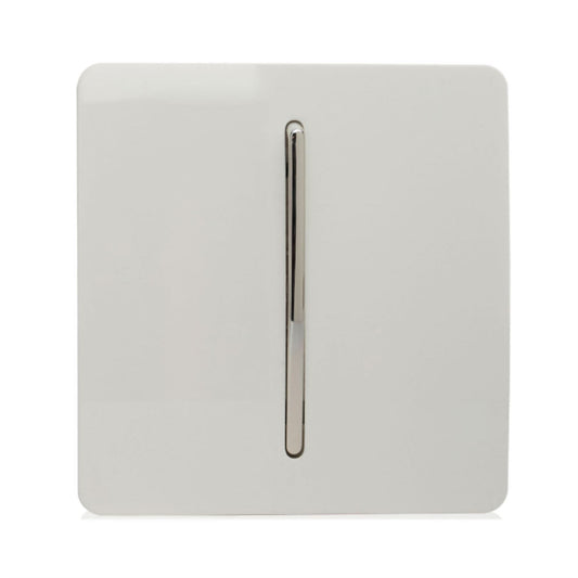 Trendi 1 Gang 2 Way Artistic Modern 10 Amp Rocker Light Switch White ART-SS2WH